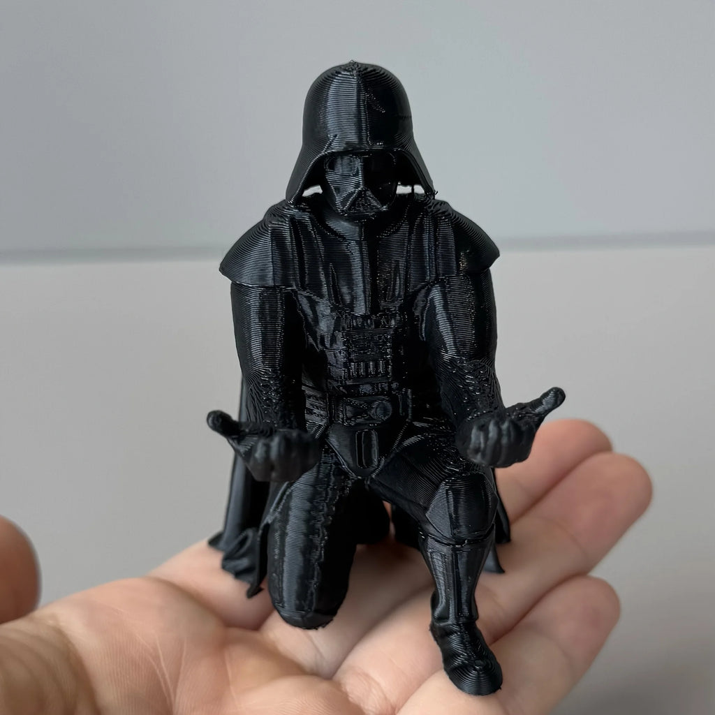 1 Piece 3D Printed Kneeling Vader Pen Holder, Cool Villain-Themed Desktop Decoration, Bookshelf Storage Decoration, Ideal for Decorating Office Study Spaces and as a Birthday Gift, Valentine's Day, Christmas, or Holiday Gift,