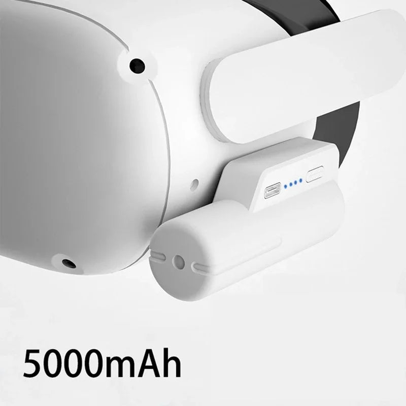 For Mate Quest 2/3/3s VR Power Bank Battery Design Headset Rechargeable Battery Pack Type-C for Quest 2 Headset Accessories