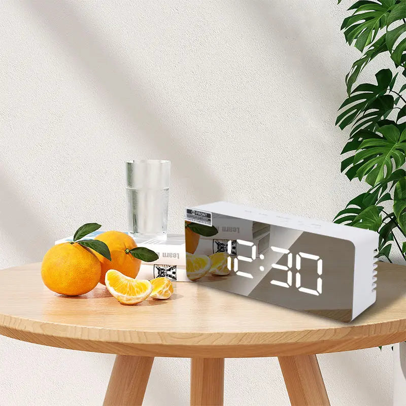 LED Digital Alarm Clock Electronic Desktop with Temperature Display for Bedroom Home Office Suitable for Teens And Kids