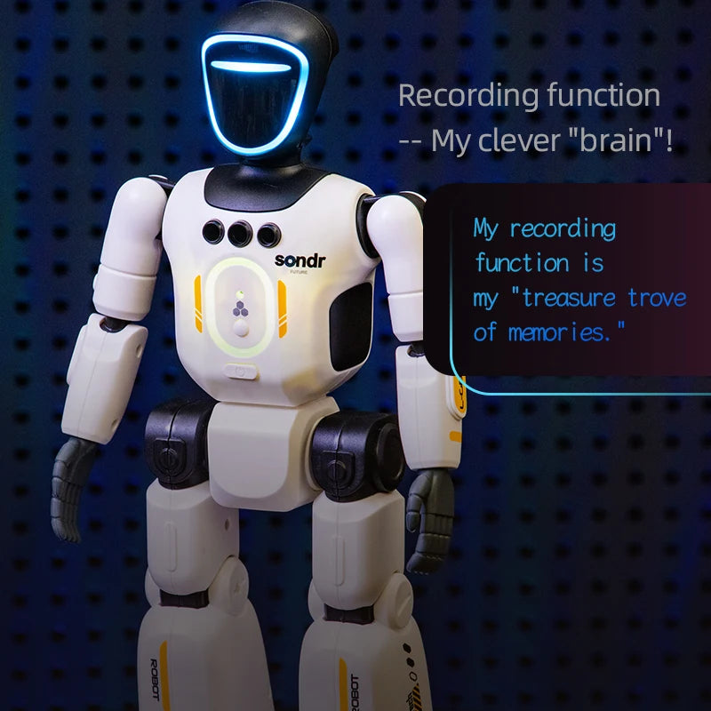 2026 Smart Programming Gesture Sensing Remote Control Robot 2.4G Joint Mobility Breathing Light Recording Function RC Robot New