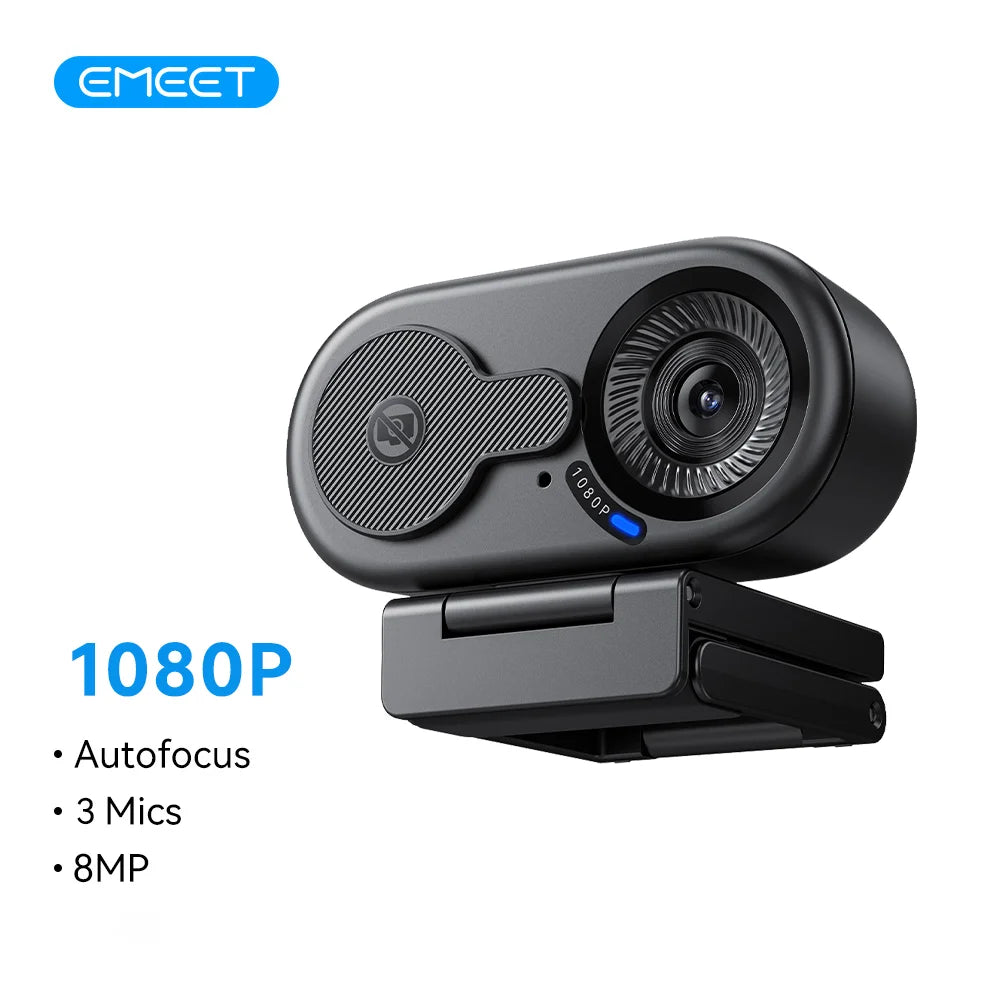 4K/2K/1080P Webcam EMEET C100 USB Computer Camera for Living/ Video Call/ Conference