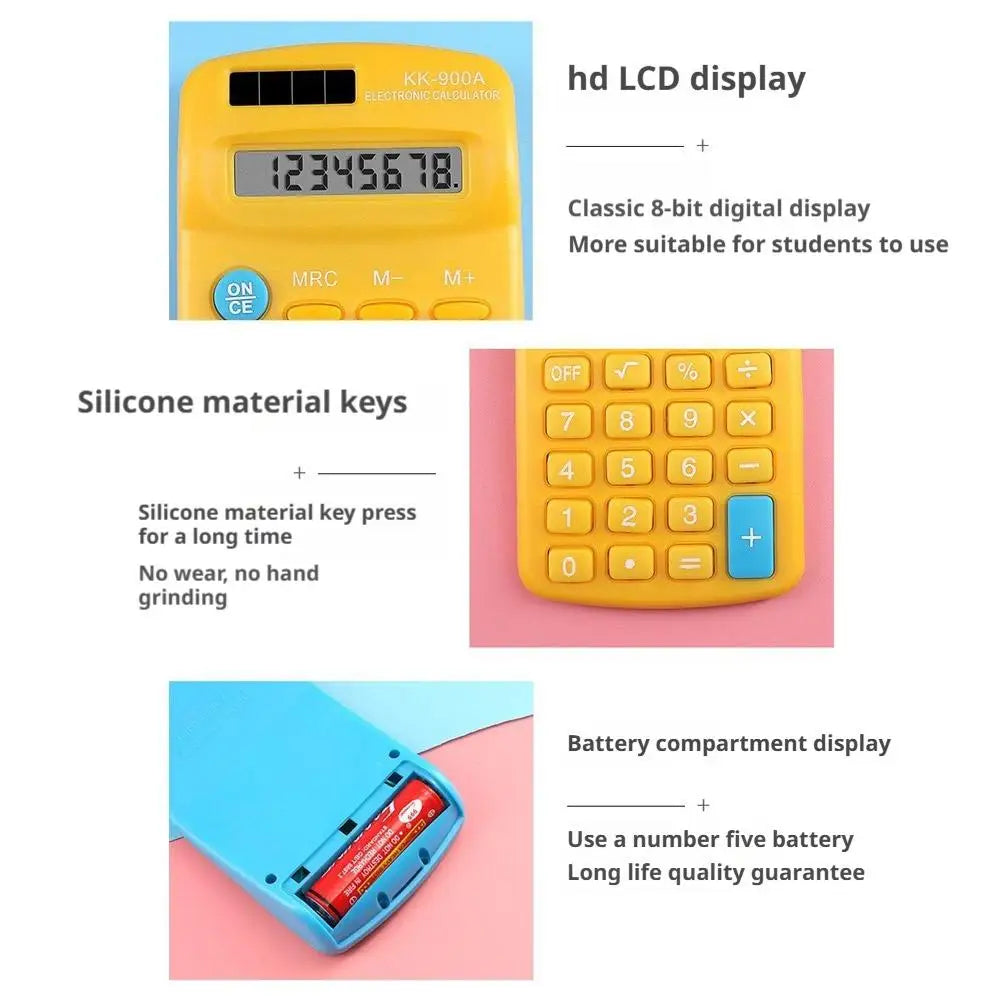 Desk Calculator Business Accounting Tool Battery Clear Big Buttons Lcd Electronic Calculators For Home Office School