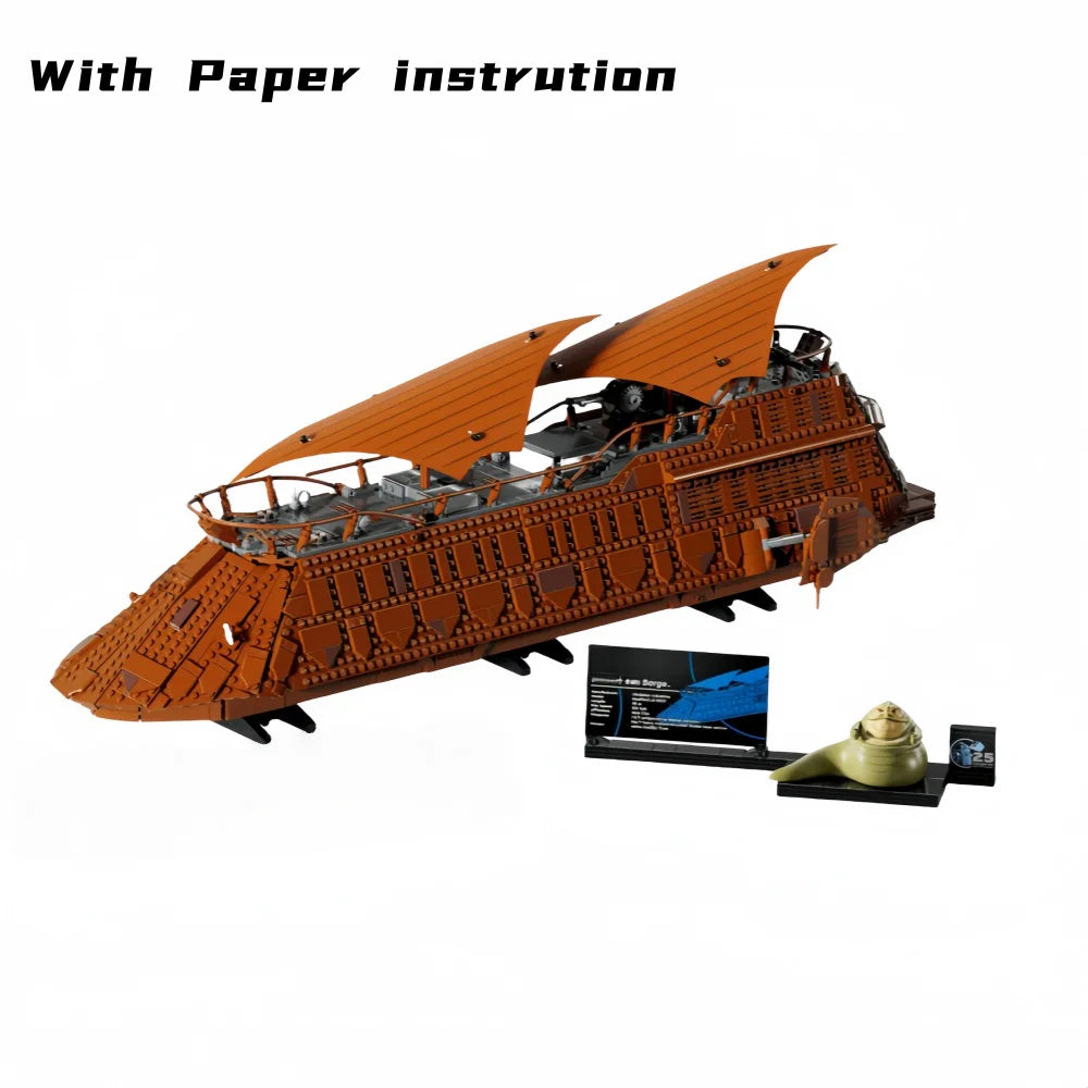 2026 Ucs Jabba Sail Barge Bricks Building Blocks Compatible 3942pcs Space Movie Dispaly Model Birthday Gifts for Teenage Toys