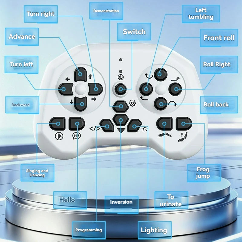 Remote Control Programming Simulation AI Machine Dog Voice Dialogue Electric Children's Intelligent Mechanical Dog Toy