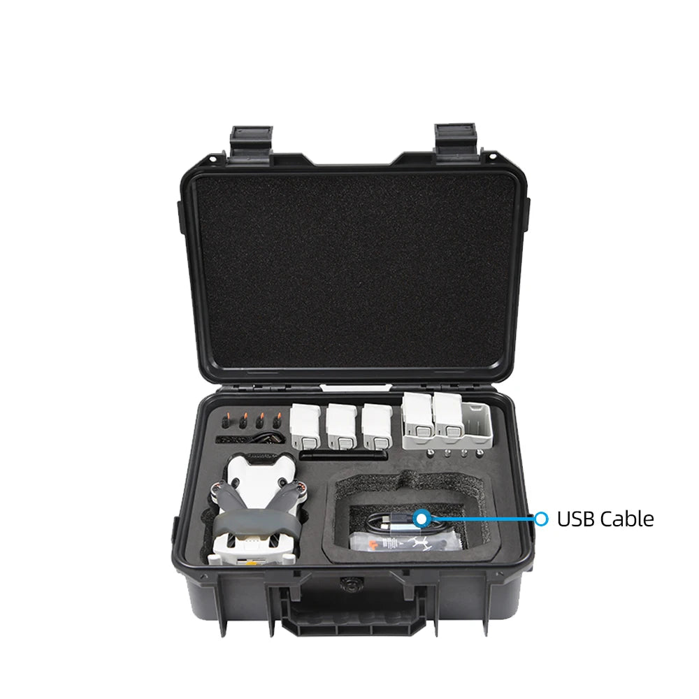 For DJI Mini 4 Pro Case Mini 4 Pro Explosion Proof Case Mini 4 Pro Bag Portable Waterproof Box Hard Shell Large Capacity Case