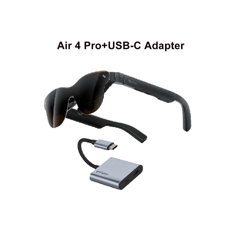 RayNeo Air 4 Pro Smart AR Glasses Supports HDR10 3840Hz 4 Speakers 1200 Nits Micro-OLED Dual-Layer Screen AR Glasses