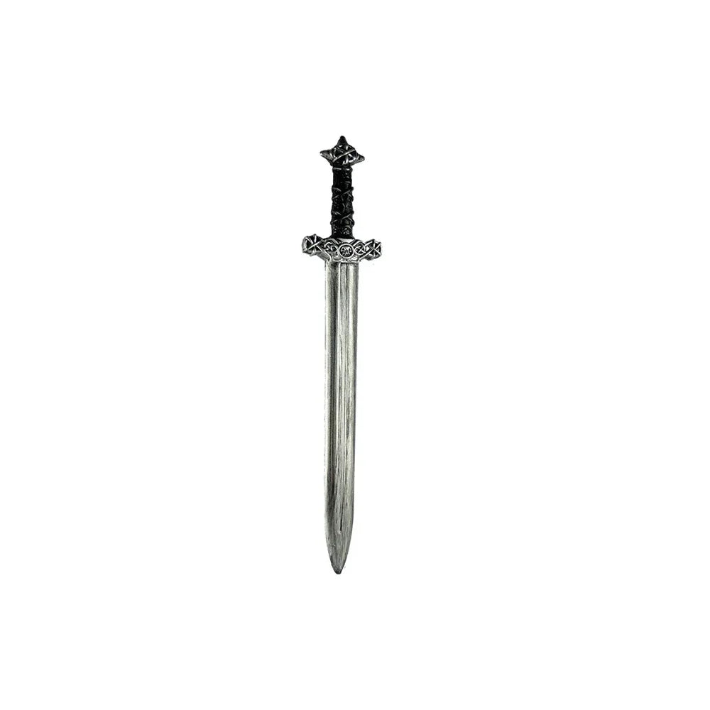60cm Medieval Knight Sword Retro Cosplay Halloween Props Renaissance Warrior Handy Plastic Arms For Collection