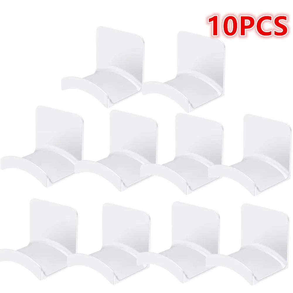 1-10PCS Wall Mount Headphone Stand Adhesive Headphone Holder Under Desk Headset Rack Holder Support For Gaming Earphone Bracket