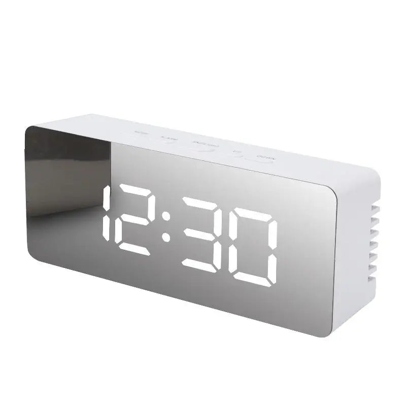 LED Digital Alarm Clock Electronic Desktop with Temperature Display for Bedroom Home Office Suitable for Teens And Kids