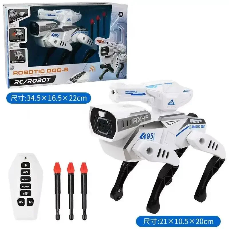 Teeggi Electric RC Intelligent Robot Dog with Clip Multifunction RC Mechanical Dog Educational Toy Bionic Smart Robot Toy Gift
