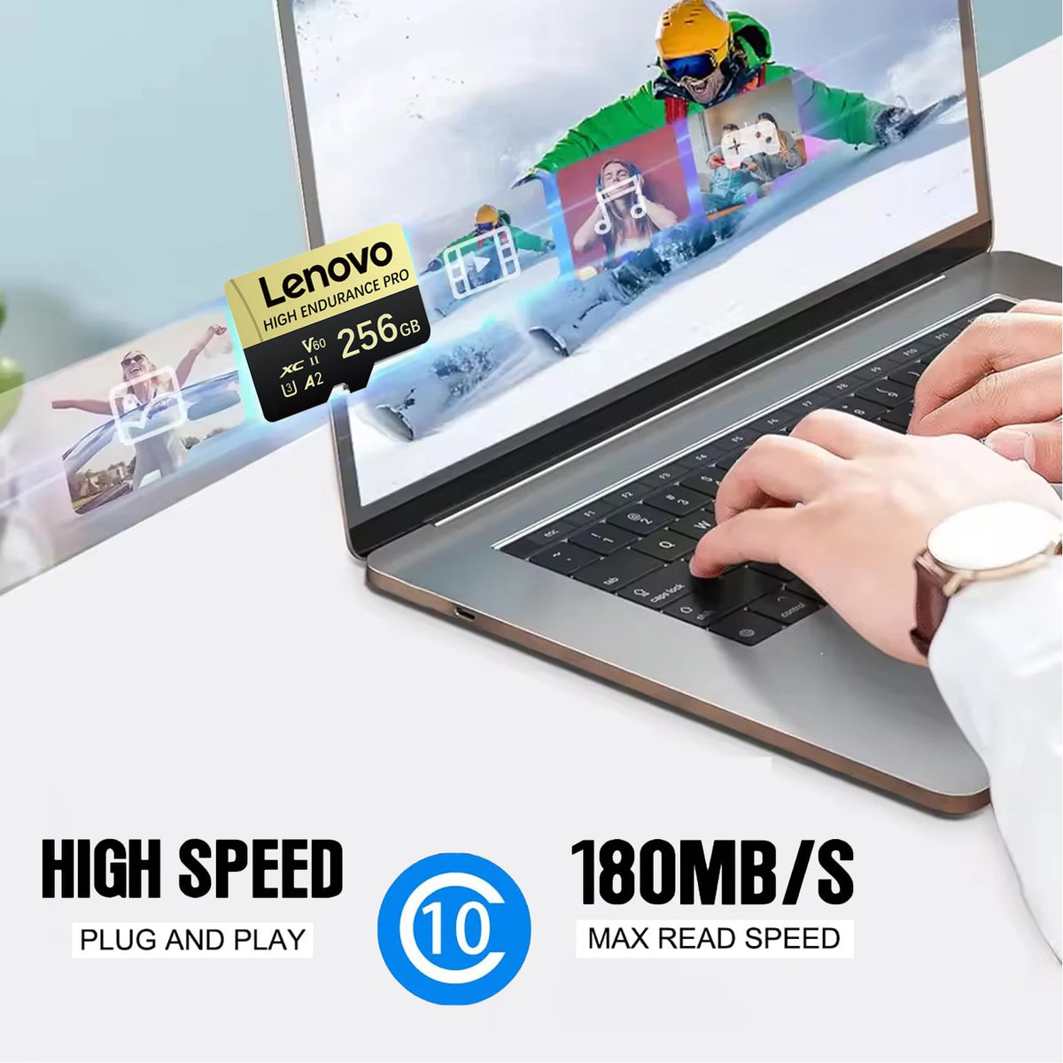 Lenovo SD Memory Card 2TB 1TB Class 10 High Speed Micro TF Card 1TB 512GB For Nintendo Switch PC Smart Phone SD Card 128GB 256GB