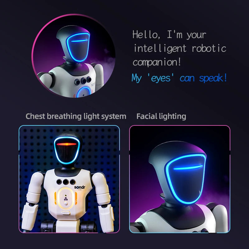 2026 Smart Programming Gesture Sensing Remote Control Robot 2.4G Joint Mobility Breathing Light Recording Function RC Robot New