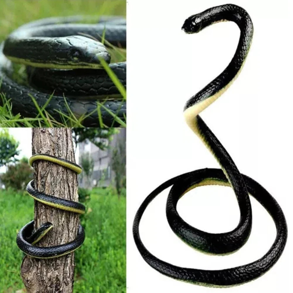 Fake Snake Toy Real Look Snake Prank Toy Fake Prank Prop Simulated Snake Soft Rubber Decompression Toy for Fake Prank Prop