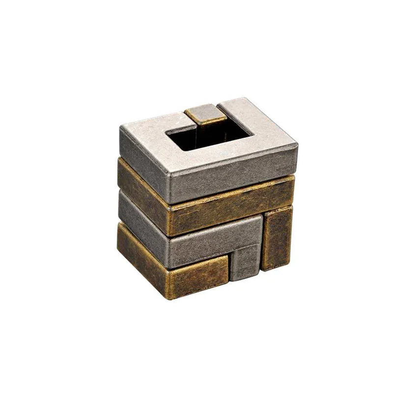 Difficult Metal Brain Teaser Puzzles for Adults Kids Magic Baffling IQ Logic Test Disentanglement Game Fun Challenge