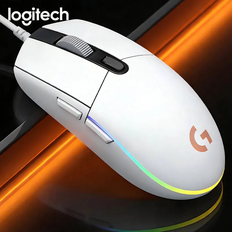 Logitech G203/G402 E-sports office mouse with powerful electronic performance and wide-area quiet noise reduction.