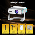 AOC Android 14 Projector 300ANSI Auto Focus Keystone WiFi 6 BT5.2 Portable Mini Beamer 1080P Support 4K Home Cinema Proyector