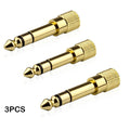 6.35 mm Male to 3.5 mm Female Headphone Adapter Wear-resistant Jack Converter Audio Plug Gold Plating Process Power Amplifier