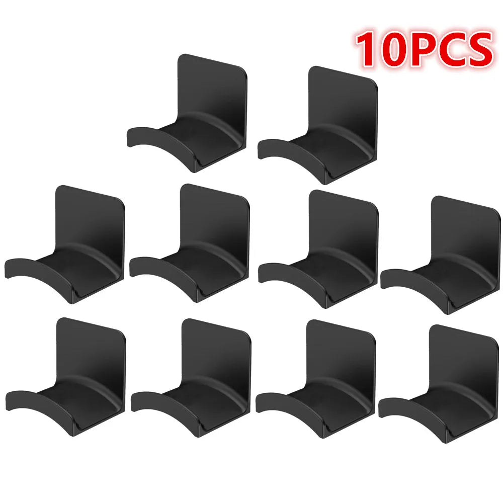 1-10PCS Wall Mount Headphone Stand Adhesive Headphone Holder Under Desk Headset Rack Holder Support For Gaming Earphone Bracket