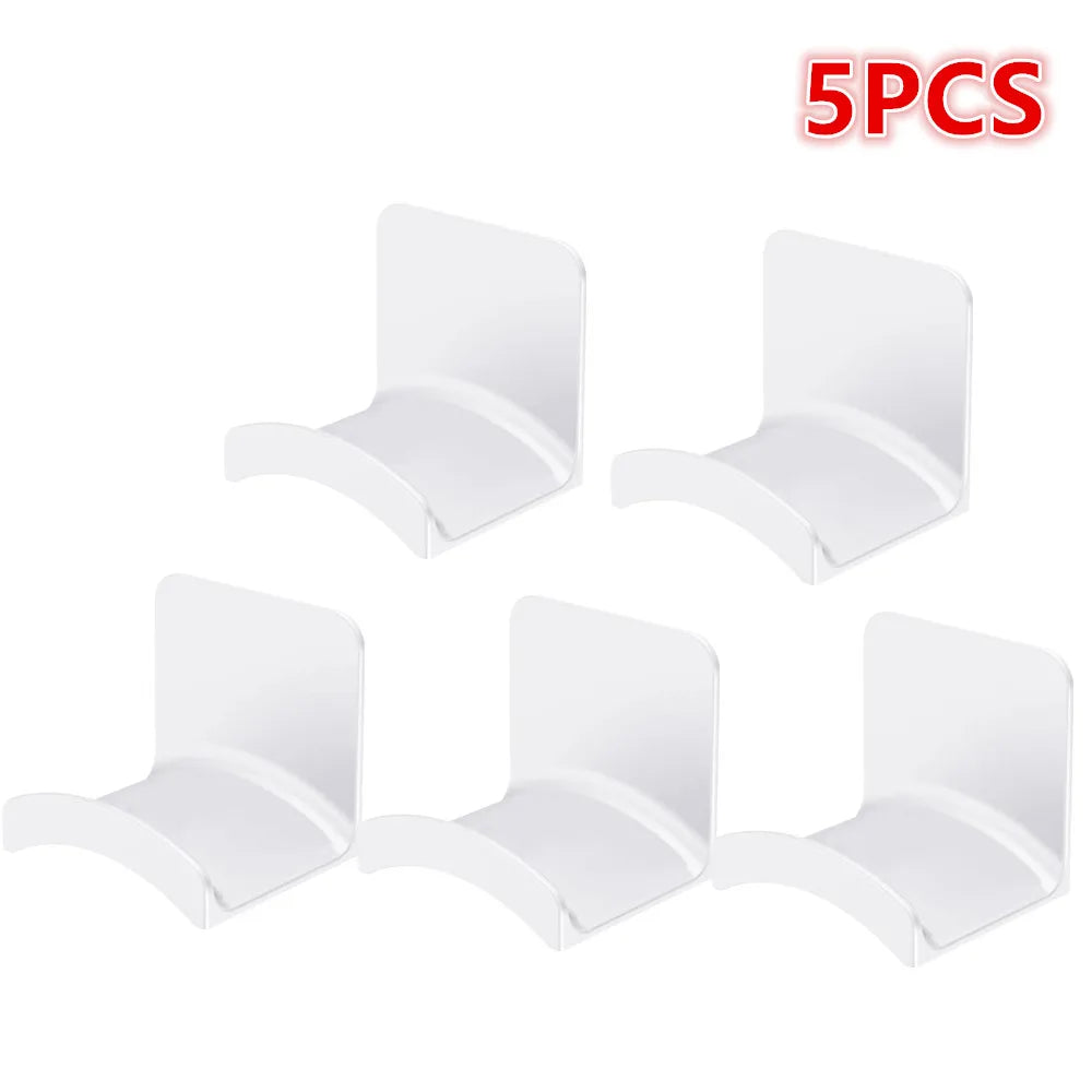 1-10PCS Wall Mount Headphone Stand Adhesive Headphone Holder Under Desk Headset Rack Holder Support For Gaming Earphone Bracket