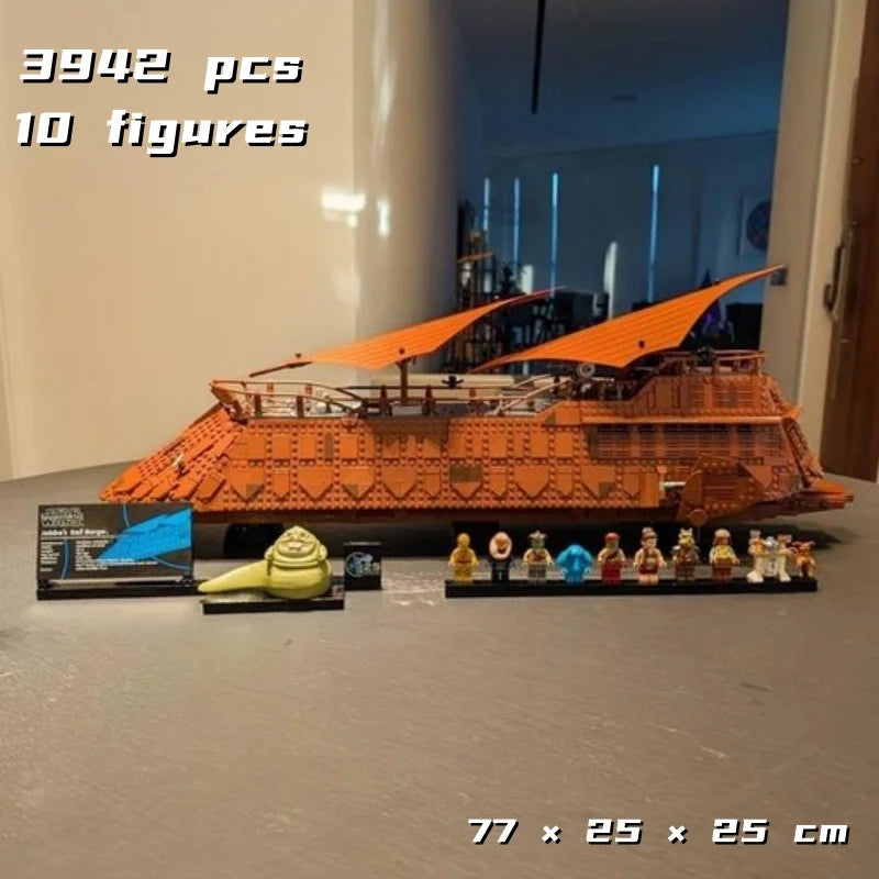 2026 Ucs Jabba Sail Barge Bricks Building Blocks Compatible 3942pcs Space Movie Dispaly Model Birthday Gifts for Teenage Toys