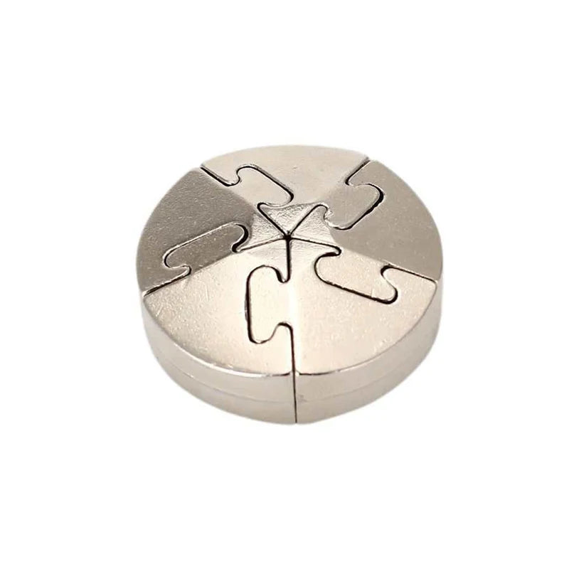 Difficult Metal Brain Teaser Puzzles for Adults Kids Magic Baffling IQ Logic Test Disentanglement Game Fun Challenge