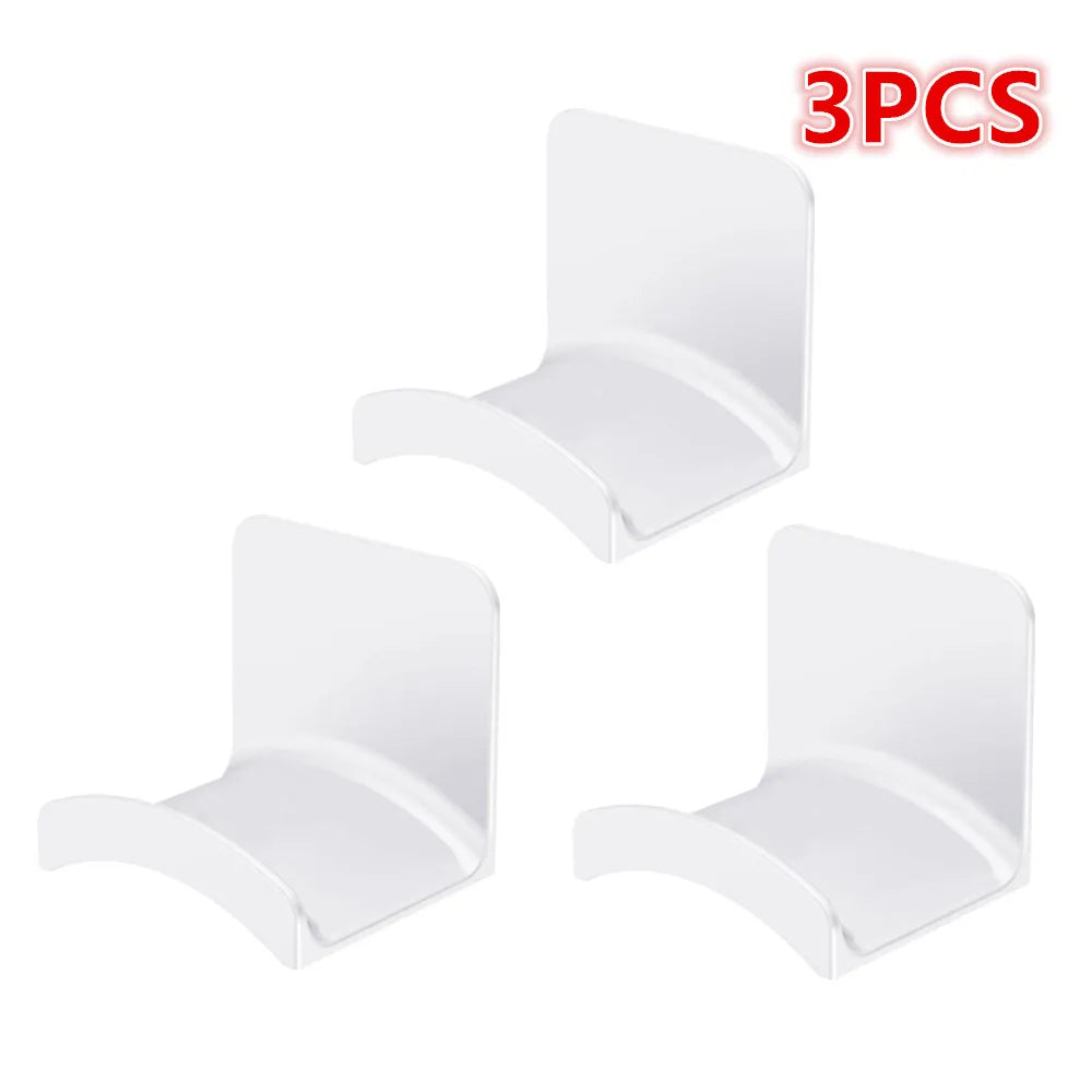 1-10PCS Wall Mount Headphone Stand Adhesive Headphone Holder Under Desk Headset Rack Holder Support For Gaming Earphone Bracket