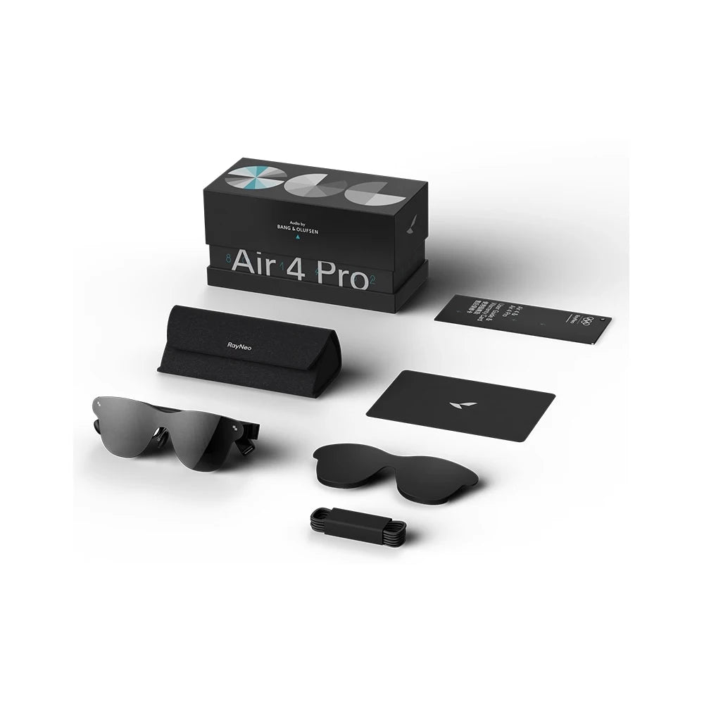 RayNeo Air 4 Pro AR Glasses 4K HDR10 135" Virtual Screen Micro-OLED 120Hz Head-Mounted XR Bluetooth DP