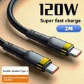 New 5 in 1 GaN Charger For IPhone 16 15pro Desktop Laptop Samsung 240W Fast Charging Adapter 120w Type To TypeC Cable Charger