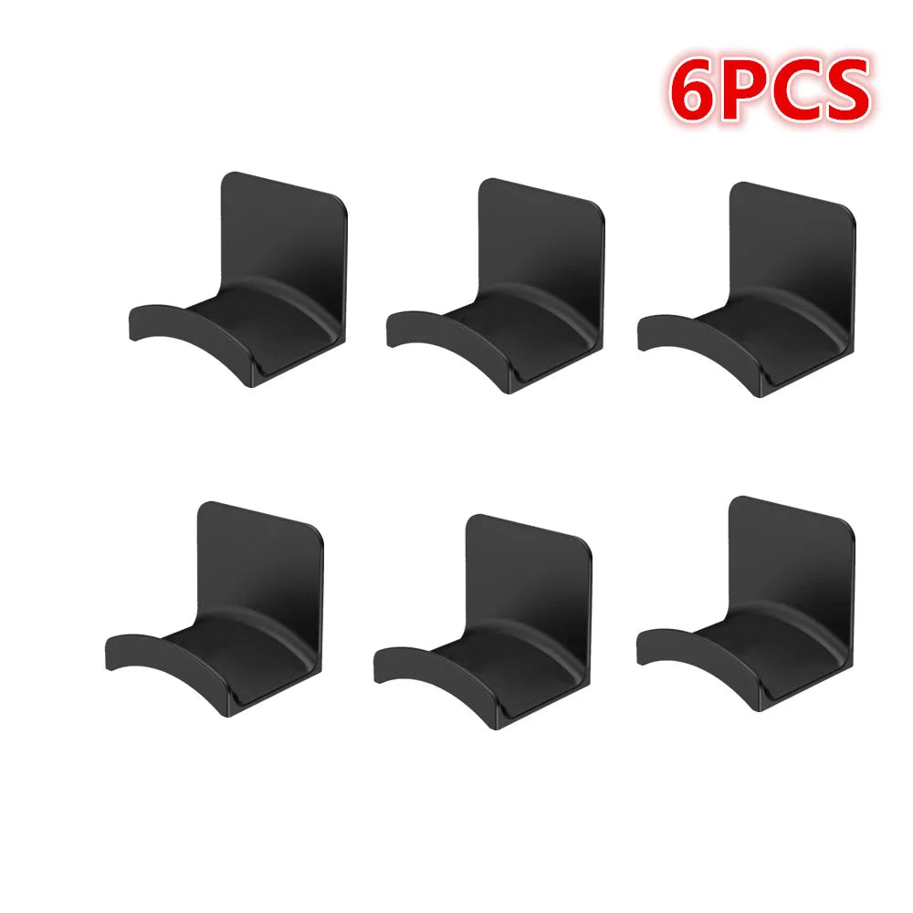 1-10PCS Wall Mount Headphone Stand Adhesive Headphone Holder Under Desk Headset Rack Holder Support For Gaming Earphone Bracket