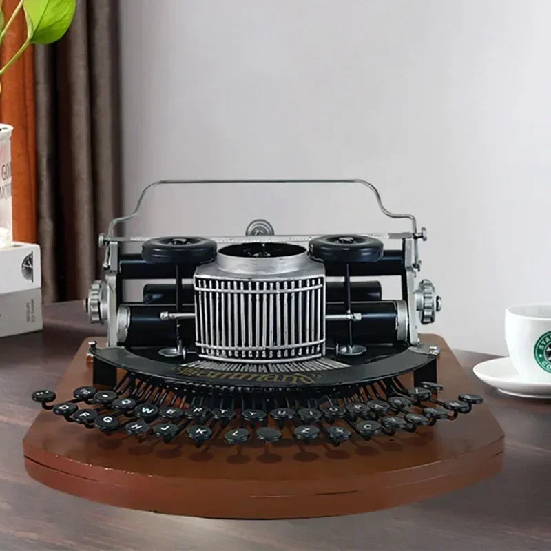 Vintage Typewriter Prop Model Decoration Display Window Photography Vintage Metal Decoration Crafts