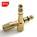 QGeeM Jack 6.5 6.35mm Male Plug to 3.5mm Female Connector Headphone Amplifier Audio Adapter Microphone AUX 6.3 3.5mm Converter