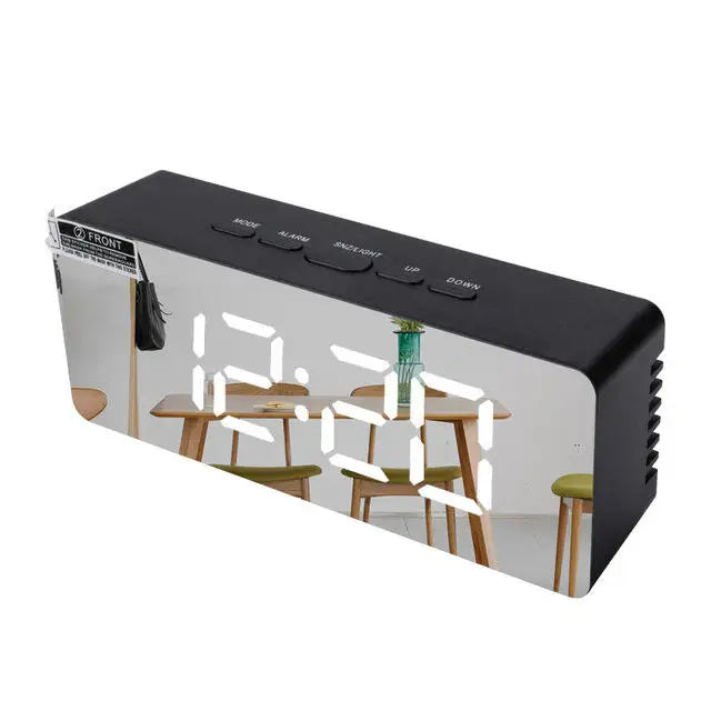 LED Digital Alarm Clock Electronic Desktop with Temperature Display for Bedroom Home Office Suitable for Teens And Kids