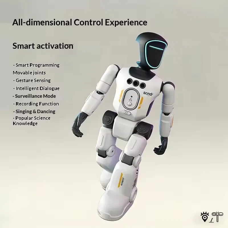 2026 Smart Programming Gesture Sensing Remote Control Robot 2.4G Joint Mobility Breathing Light Recording Function RC Robot New
