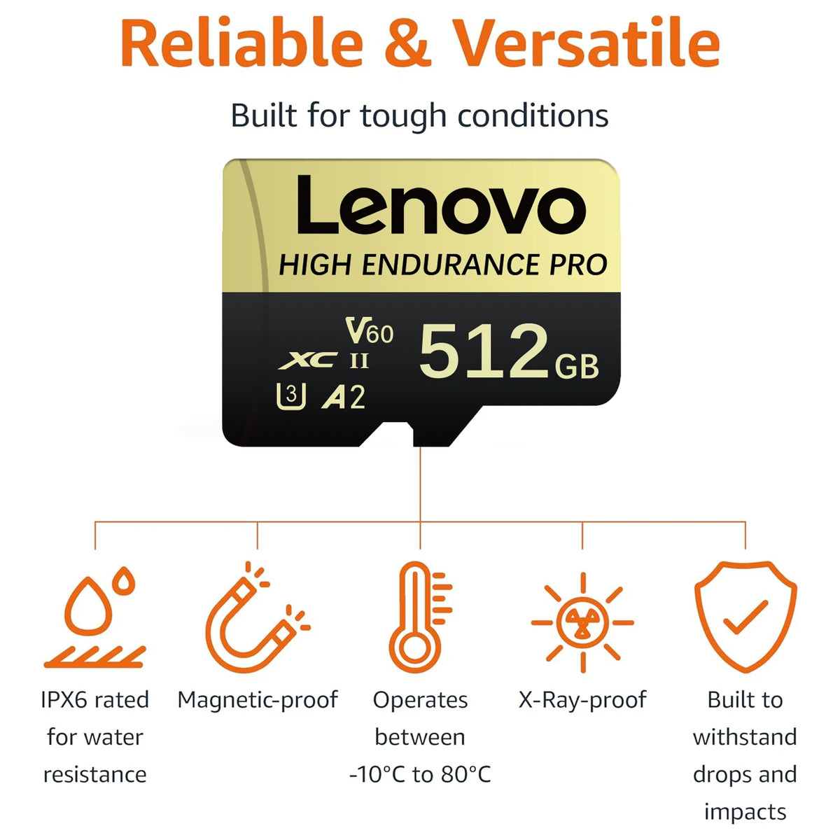 Lenovo SD Memory Card 2TB 1TB Class 10 High Speed Micro TF Card 1TB 512GB For Nintendo Switch PC Smart Phone SD Card 128GB 256GB
