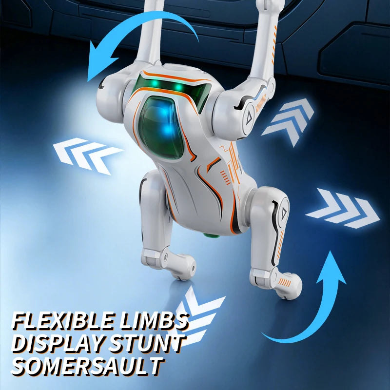 Remote Control Programming Simulation AI Machine Dog Voice Dialogue Electric Children's Intelligent Mechanical Dog Toy