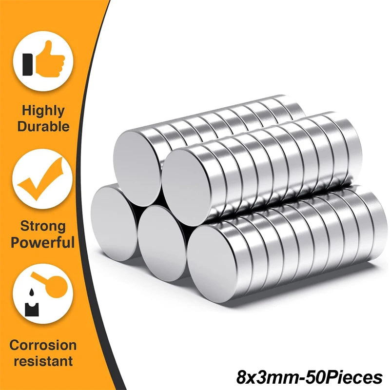Super Powerful Magnet Round Disc Magnet for Fridge Home Office Craft 6x3 8x2 8x3 10x2 10x3 12x2 12x3 15x2
