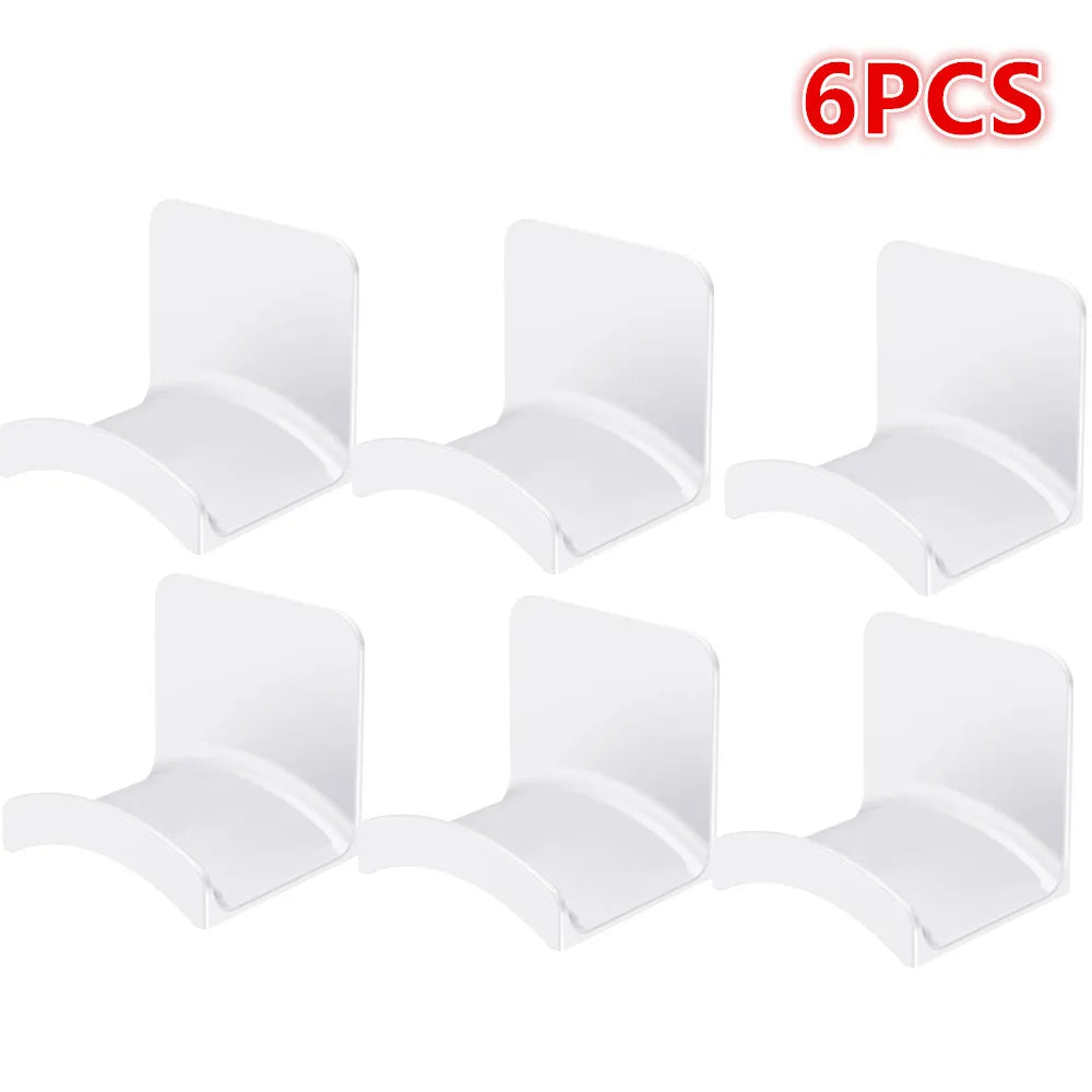 1-10PCS Wall Mount Headphone Stand Adhesive Headphone Holder Under Desk Headset Rack Holder Support For Gaming Earphone Bracket