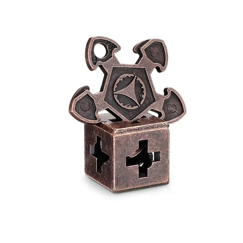 Difficult Metal Brain Teaser Puzzles for Adults Kids Magic Baffling IQ Logic Test Disentanglement Game Fun Challenge